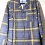 We Wore What  Long Sleeve pajama top button down Vneck deep sage size XS Photo 4