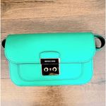 Michael Kors  Sloan Editor Leather Shoulder Bag -Palmetto Green Photo 1