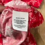 Maeve  Anthropologie Red Toile Tie Back Blouse Top S Cottagecore Chic Photo 2