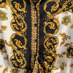 Black & Gold Baroque Print Shirt Photo 6