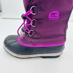 Sorel Purple Women's Warm Winter Waterproof Snow Boots Size US 5 UK 4 Photo 5