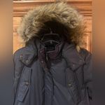 Sam Edelman Navy Blue Faux Fur Trimmed Down Filled Parka Coat Women’s Size XL Photo 9