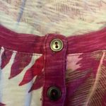 Woman Within Pink Floral Short Sleeve Top Size L Casual Spring Photo 2