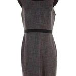 The Limited  Gray and Black Pencil Straight Dress Office Workwear Size 2 Photo 0