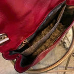 Salvatore Ferragamo  Rory sofiano shouldre bag in deep red color. Photo 4