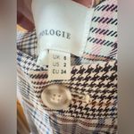 Anthropologie  Malcom Tapered Trouser Houndstooth & Plaid Dress Pant size 2 Photo 9