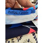 J. McLaughlin NWT  Cap Sleeve Nautical Shirt Navy Multi Flags Size Small Fisherman Photo 3