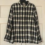 Duluth Trading Company Buffalo Check Black White Plaid Flannel Button Size XXL Photo 0