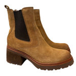 Söfft Women's Jordie Brown Suede Leather Chelsea Lug Heel Ankle Boots Size 9.5M Photo 0