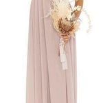 Show Me Your Mumu  June Maxi Dress in Soft Beige Chiffon size Small Photo 0
