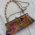 ALDO Vintage beaded sequined embellished Embroidered Floral orange shoulder bag Photo 0