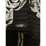 Lauren Moshi New. black floral stripe scarf. Retails $169 Photo 5