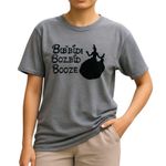 Gildan π΅ SALE 3/$25 BIBBIDI BOBBIDI BOOZE PRINCESS GRAPHIC GRAY SHORT SLEEVE TSHIRT TOP Photo 0