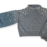 ZARA Pearl Knit Cropped Sweater Photo 0