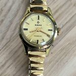 RADO Ladies Watch Super Rare Gold Plated Vintage Mechanical Stretch Bracelet Photo 4