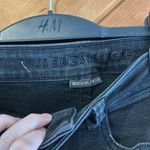 American Eagle  super high-rise black jeggings distressed knee skinny jeans Photo 6