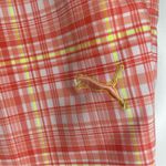 Puma  Golf Shorts - orange, yellow & white plaid - Size 4 Photo 4