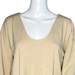 Banana Republic  Shirt Womens Medium Tan Tunic Top Casual‎ Neutral Minimalist Photo 4