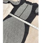 W118 By Walter Baker  Sheath Dress Women's Medium Gray Black Long Sleeve Zipper Photo 8