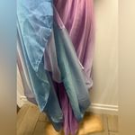 Boho Rainbow Fairy Pink Blue Ombre Gender Reveal Maxi Dress Sz S NWT see pics Photo 8