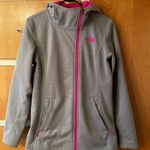 The North Face Haldee Parka Raschel Jacket Women’s Medium Fleece Softshell Gray Photo 0