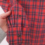 J Crew Red Blue Plaid Popover Tunic Top Womens Western Country Preppy Size 4 Photo 5