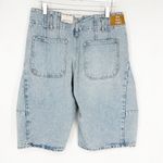 Free People NEW  Extreme Measures Low Rise Barrel Shorts 27 Blue Photo 2