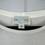 Jun & Ivy  Cream Knit Tank Top Blouse Ruffle Sleeves Front Pocket Size XS Photo 3