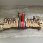 Sorel  Joan Of Arctic Boots Eskimo Waterproof Boots Tall Thick Warm Brown Pink 8 Photo 6