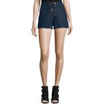 Rag and Bone JEAN high waist lace-up denim shorts in resin size 27 Photo 4
