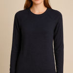 Lululemon Womens Heathered Inkwell Navy Merino Wool Sit In Lotus Sweater Small Photo 0