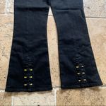 Hudson Jeans Hudson Holly High Rise Crop Flare Gold Barbell 26 Black Jeans Denim Photo 11