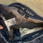 American Eagle  Outfitters Women's Ripped Dark Blue Skinny Jeans jegging sz 0 Photo 3