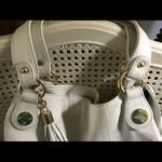 Onna Ehrlich large off white leather tassel tote Photo 3