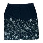 Alfani Skirt Womens 3X Black White Floral Flowers Pencil Straight Bloomcore Boho Photo 1