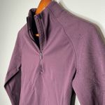 Lululemon  Toasty Tech 1/2 Zip black cherry sweat wicking tech fleece size 4 Photo 7