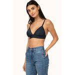 Lively The Floral Lace Bralette in Night Sky Blue Size M Photo 1