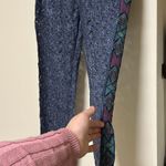 Honey Belle NWT - - Blue floral shape open lace legs summer beach resort swim cover lined boho pants - Size S/M Photo 7