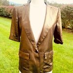 BCBG Maxazria Foley gold metallic blazer Photo 4
