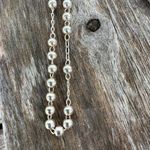 Vintage‎ Plain Bead Rosary Real 925 Sterling Rosario Silver Photo 7