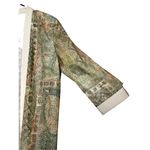 R & M Richards Vintage By Karen Kwong Green Multicolor Duster Photo 3