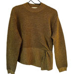 Michelle Mason  simply fabulous! twist-front intermix rib-knit sweater top Small Photo 0