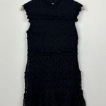 Julia Jordan Black Lace Overlay Sleeveless High Neck A Line Dress, 8 Photo 0