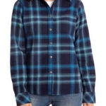 Orvis ✨ Womens Fleece Lined Blue Flannel Shirt Sz Large Jacket✨ Photo 0