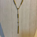 Madewell  gold tone Y necklace Photo 1