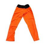 Ruby Ribbon Sport Crop Leggings Orange Black Stripe Size Small NWT Photo 1