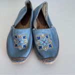 Viscata Women’s Denim Embroidered Espadrilles Size 8 Photo 1
