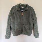 PJ Salvage Loungewear Stay Cozy Jacket Sage Green XS Photo 3