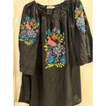 Southern Stitch Floral Embroidered Cottage Western Boho Coquette Festival Art to Wear Large Photo 1