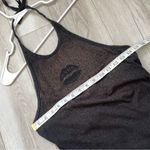 Gap Y2K Tank Top halter lips graphic womens Black (small) vintage going out Photo 2